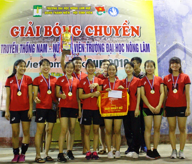 Khoa CK-CN vô địch nữ giải bóng chuyền sinh viên – Vietcombank Cup 2018